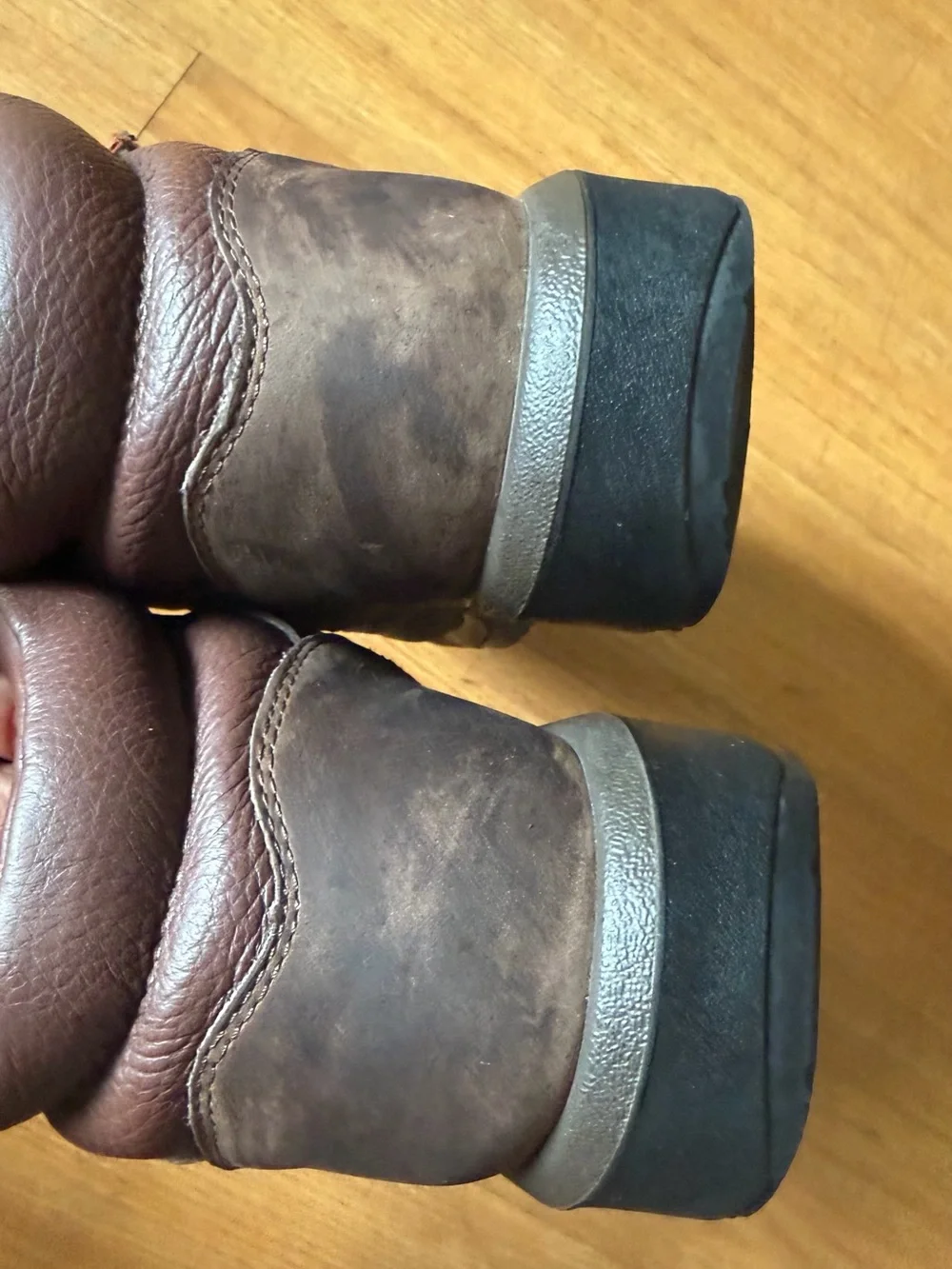 Timberland Brown and Green Men's Leather Hiking Boots
